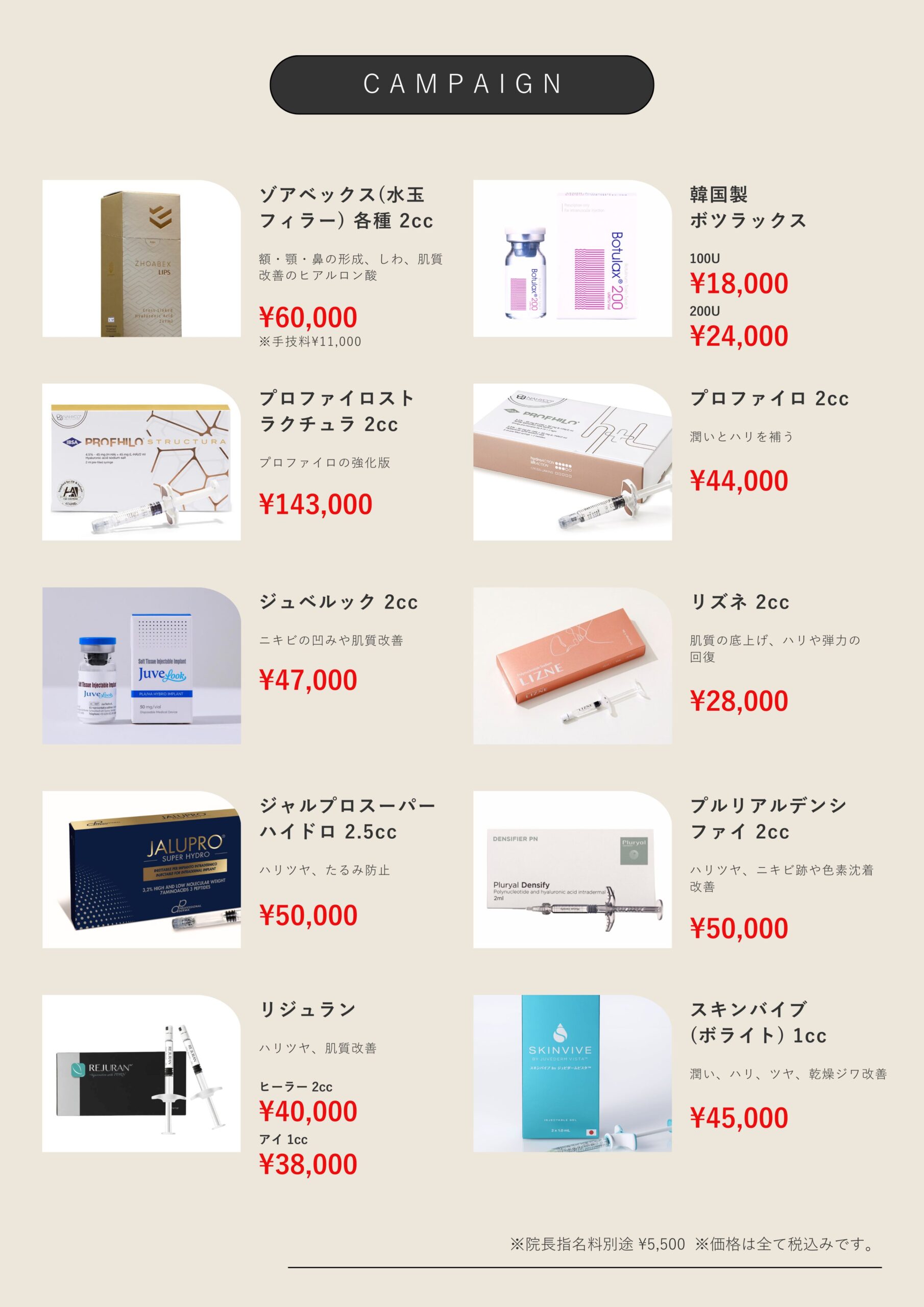 3月 注入系メニュー