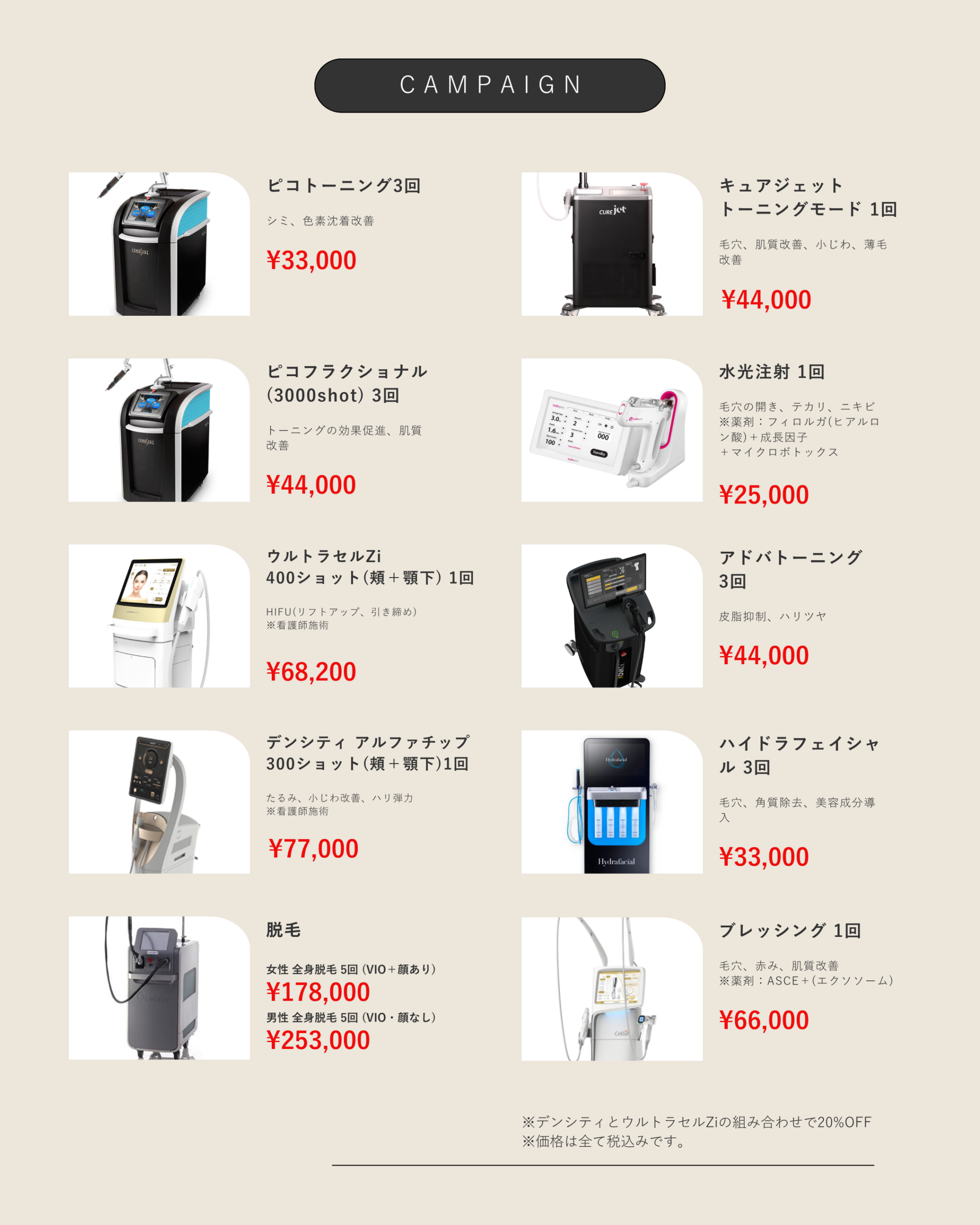 開院4周年｜9月 皮膚科メニュー